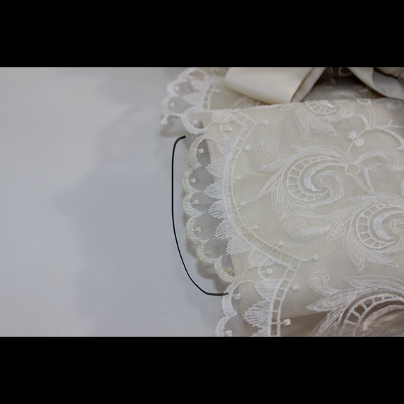 CINDERELLA Lace Satin Dress Champagne Ivory Cream Wedding Princess Size - Picture 9 of 11